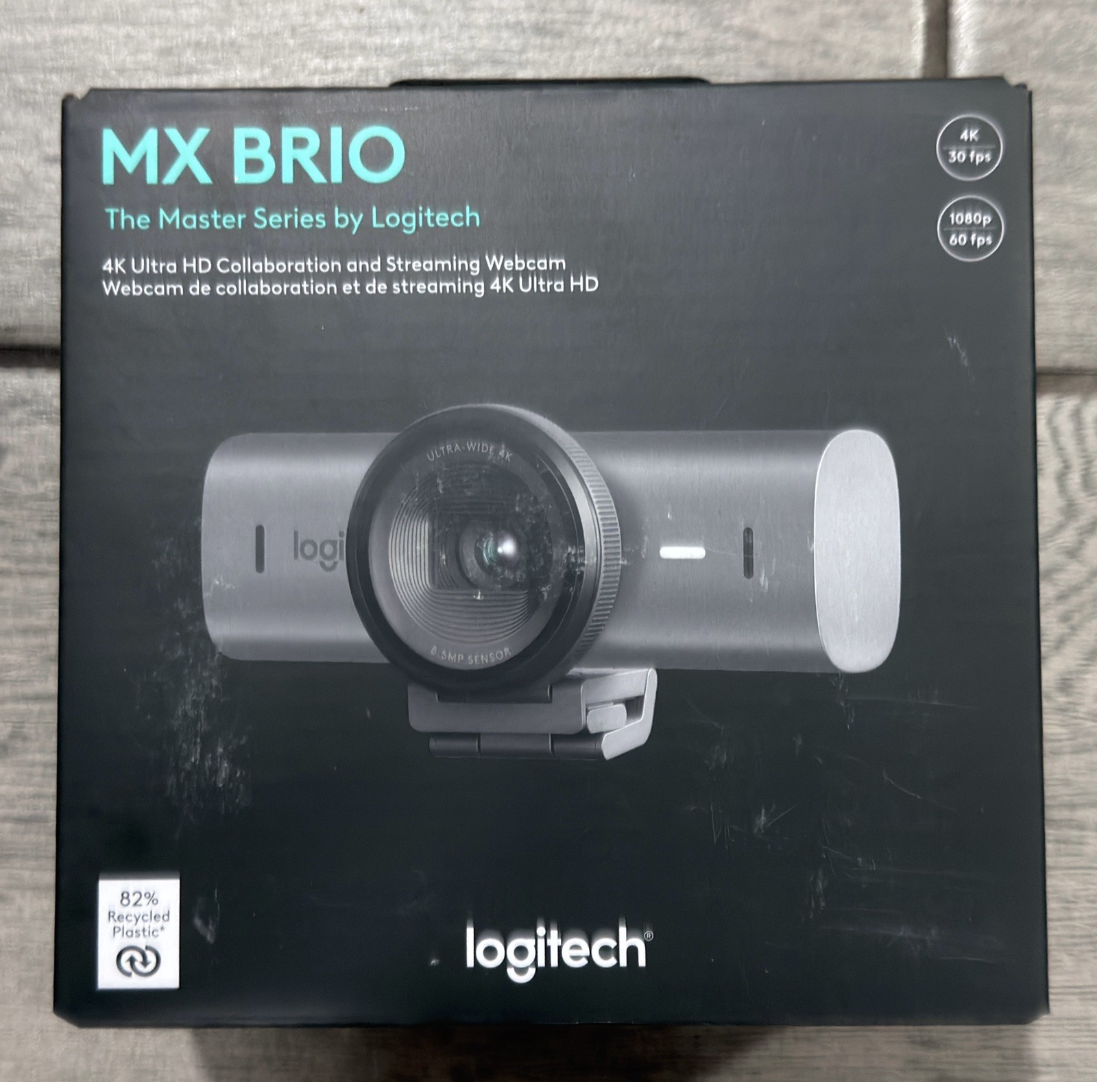 Logitech MX Brio Ultra HD 4K Webcam Collaboration and Streaming - Graphite