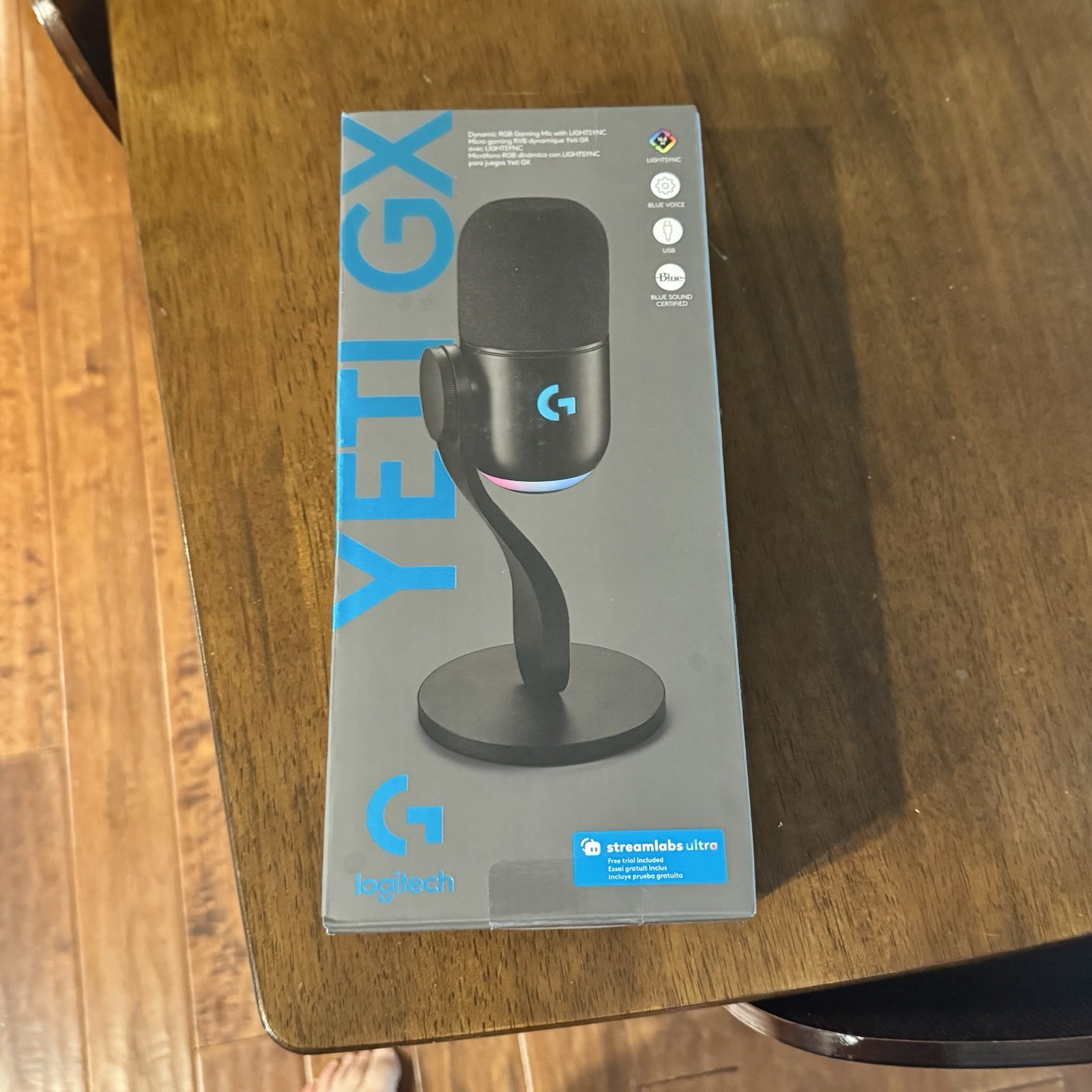 Logitech Yeti GX Dynamic RGB Gaming Mic with LightSync