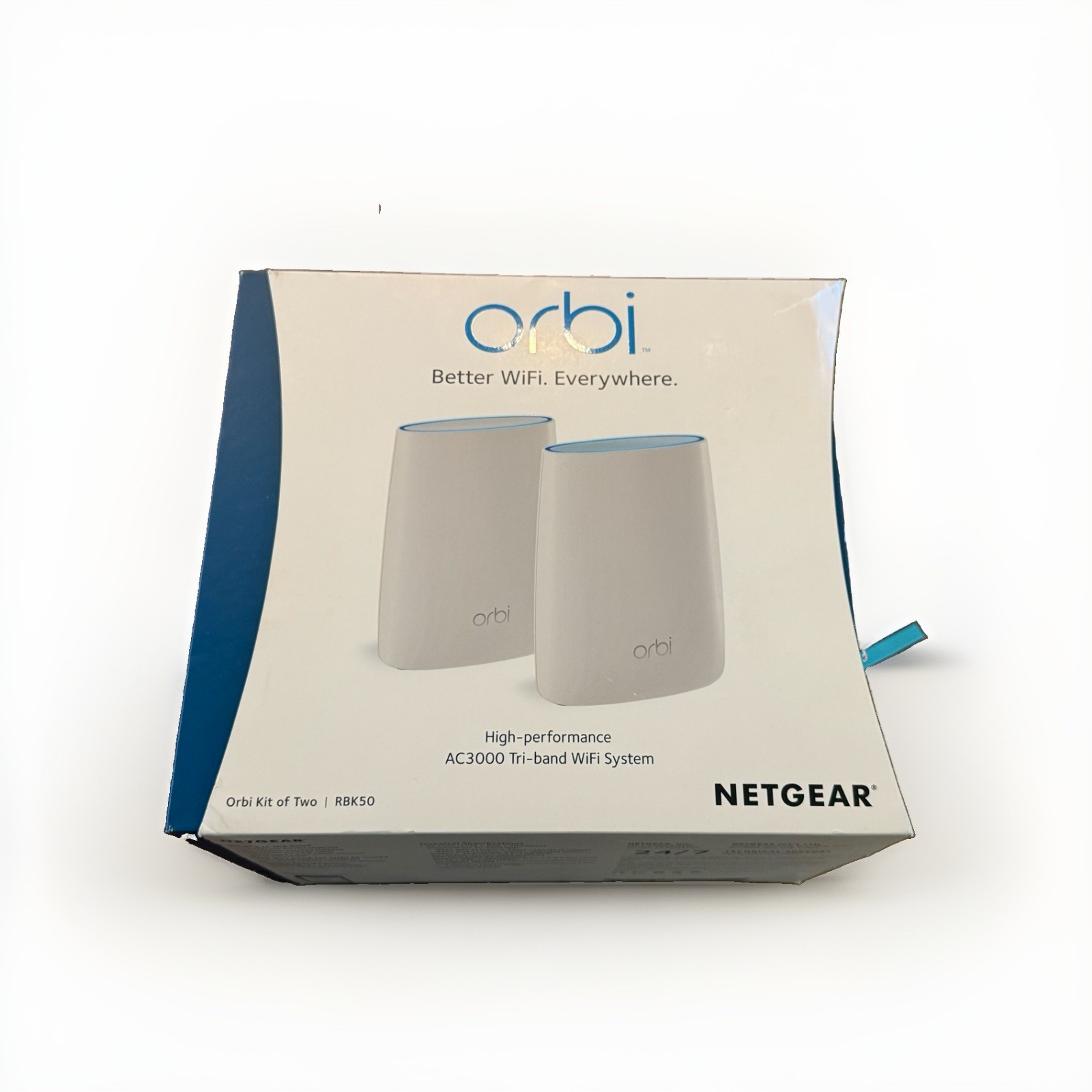Netgear Orbi High-performance AC3000 Tri-band WiFi System Kit Of Two RBK50