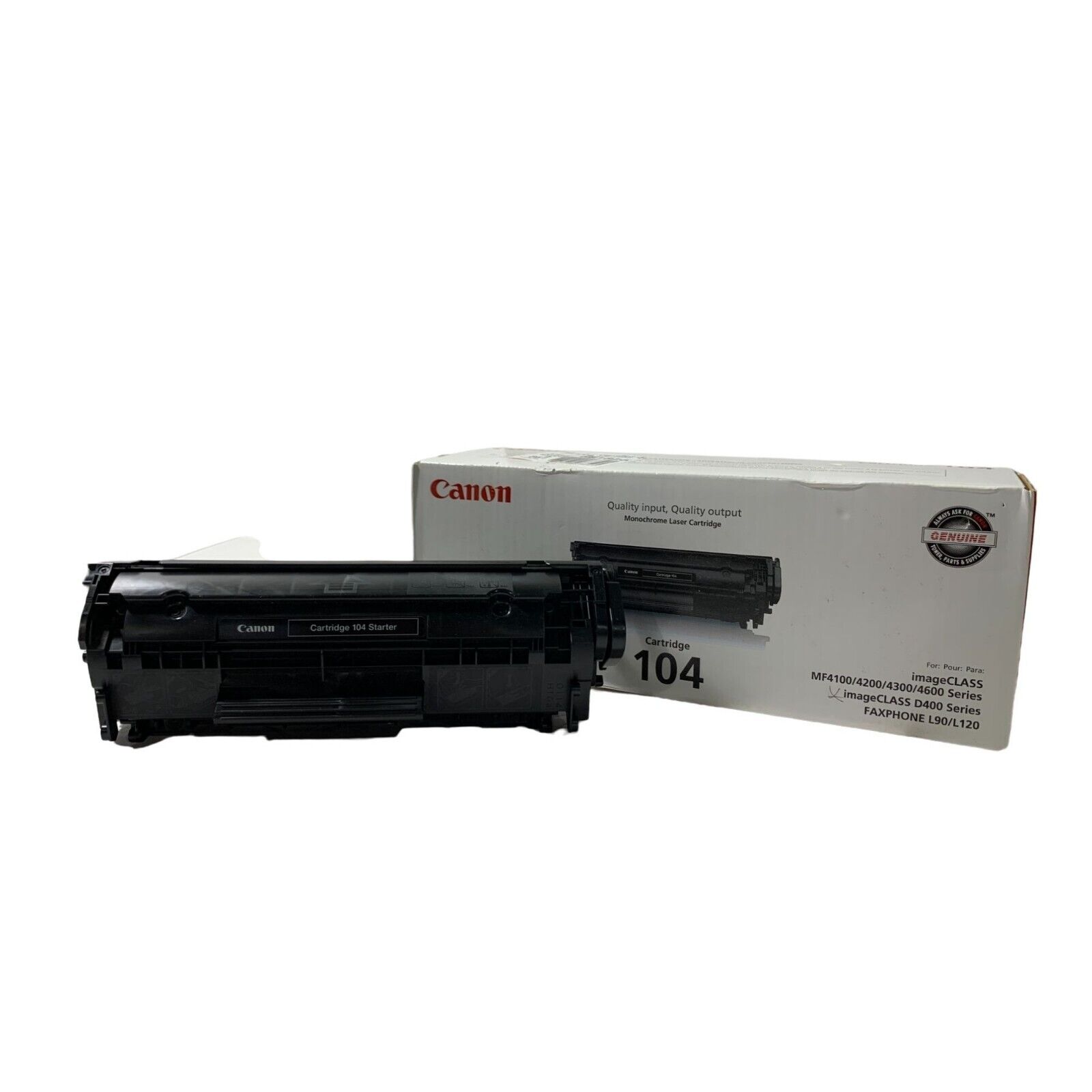Canon 104 Laser Toner Cartridge - Black - 0263B001 - Ships Free