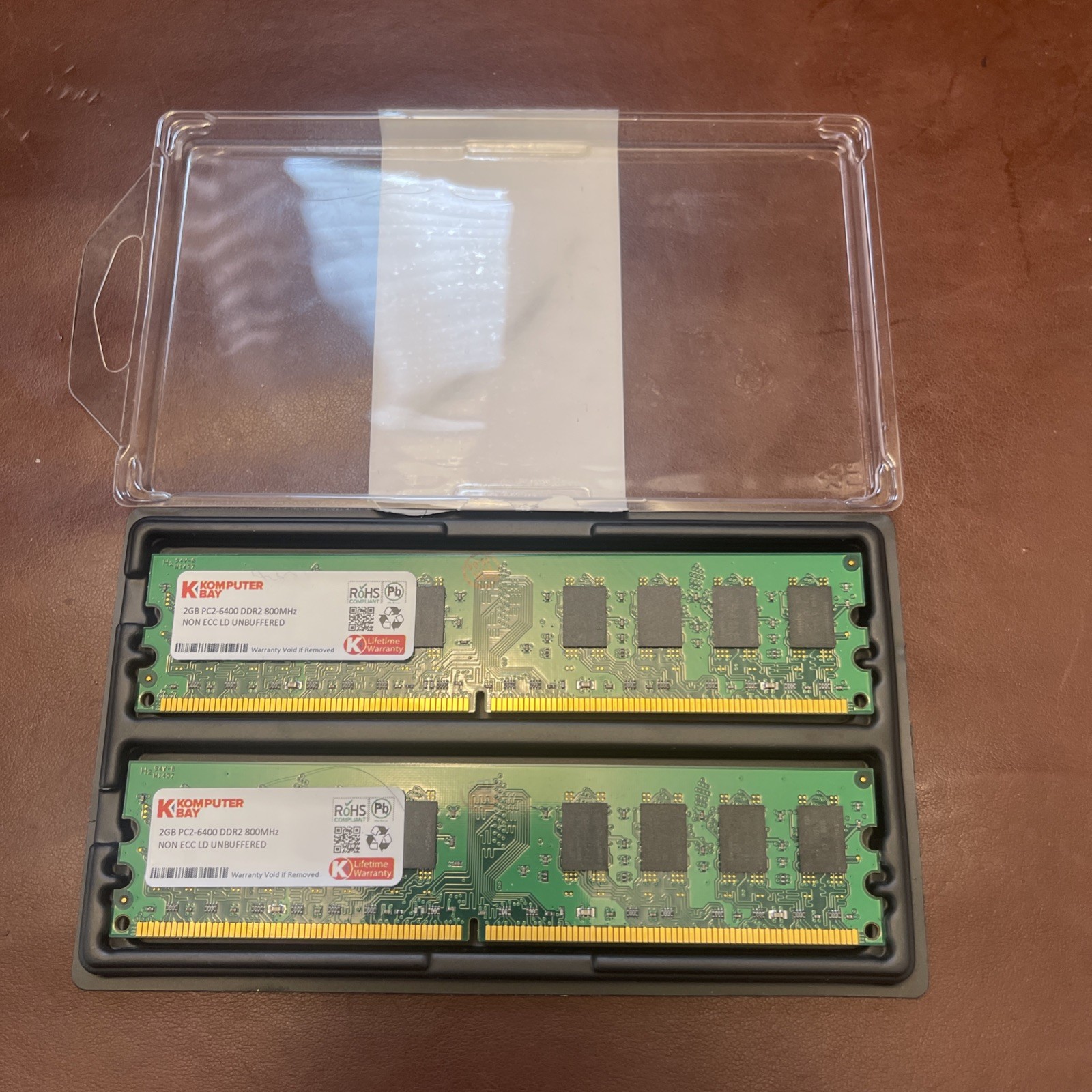 A-Tech 4GB 2x 2GB PC2-6400 Desktop DIMM DDR2 800 MHz Non-ECC Memory RAM 6400U 4G