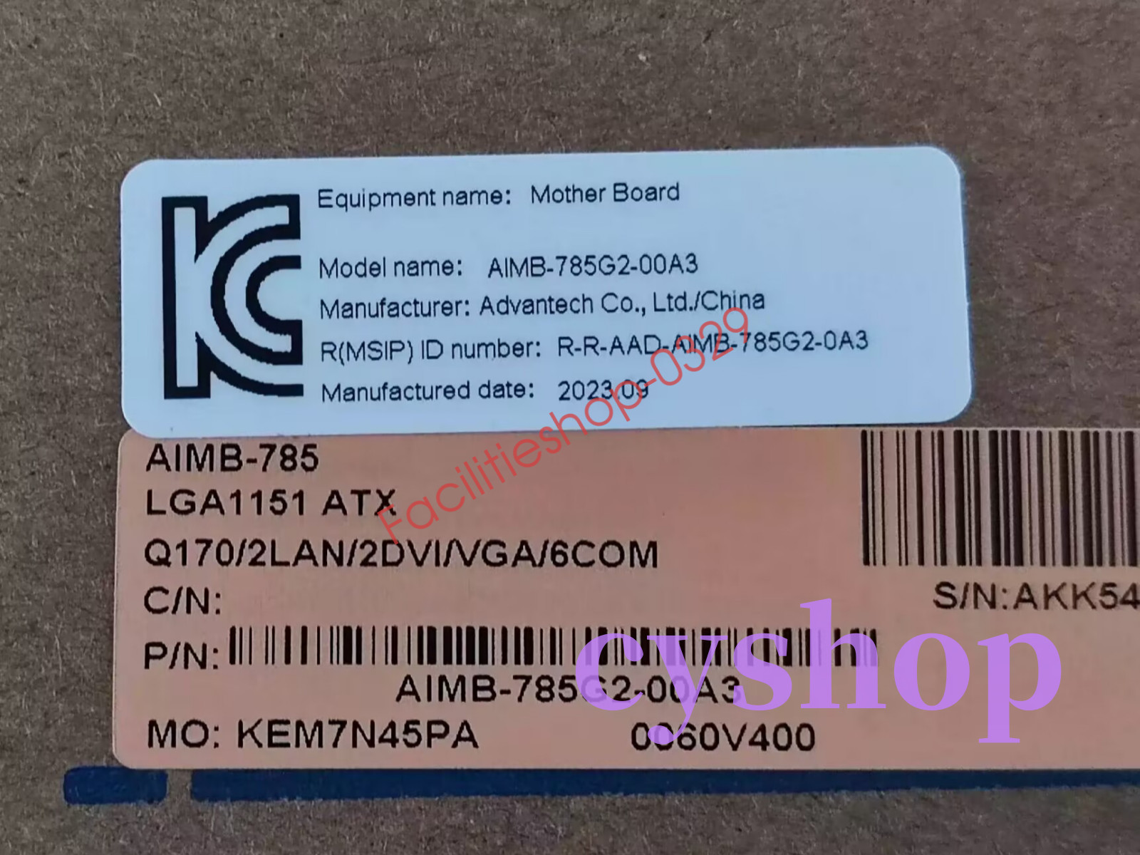 Brand New Advantech AIMB-785G2-00A3 Ethernet module Fast via DHL/FedEx
