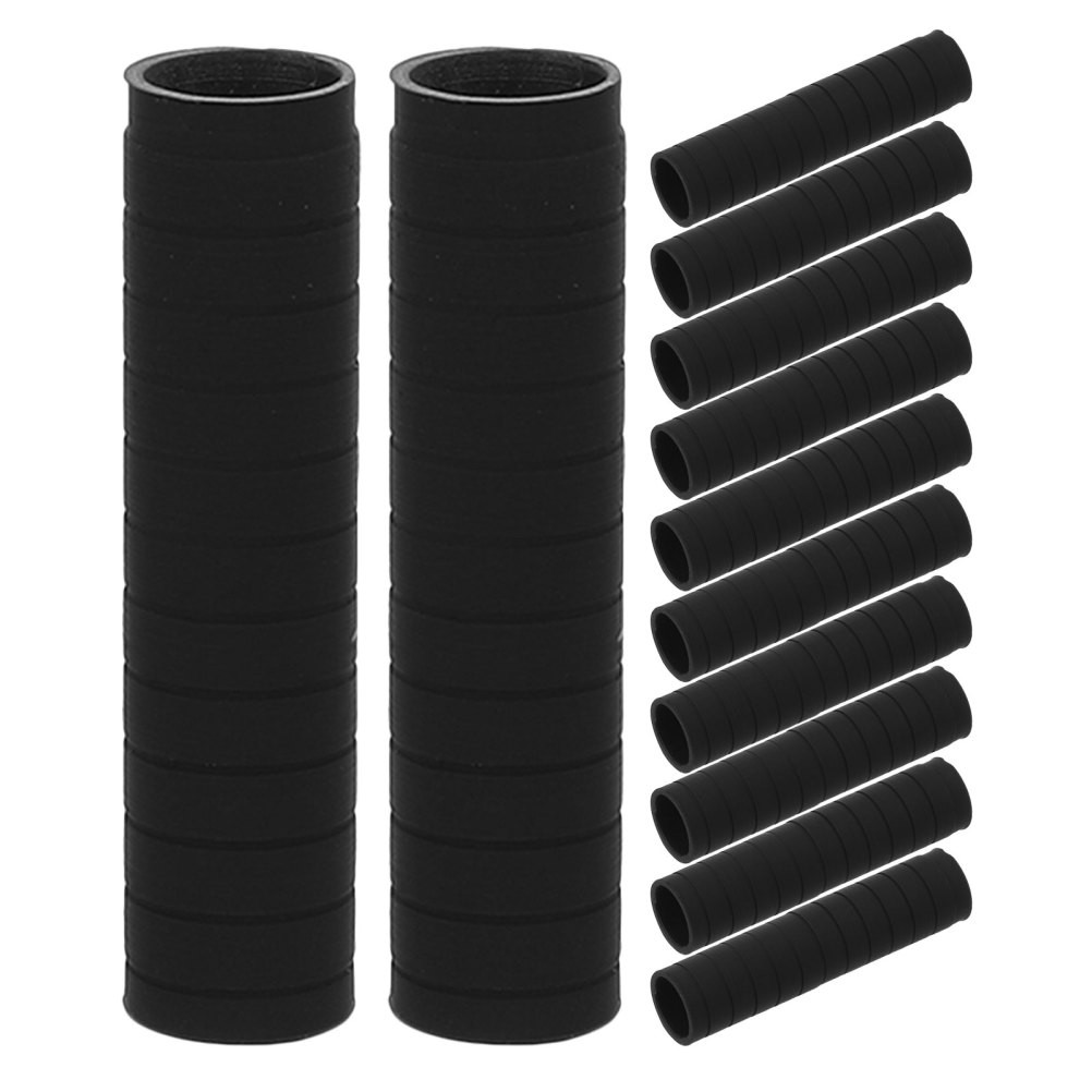12Pcs Reusable Silicone Pen Holder Grips for Home Writing Soft Ergonomic Black