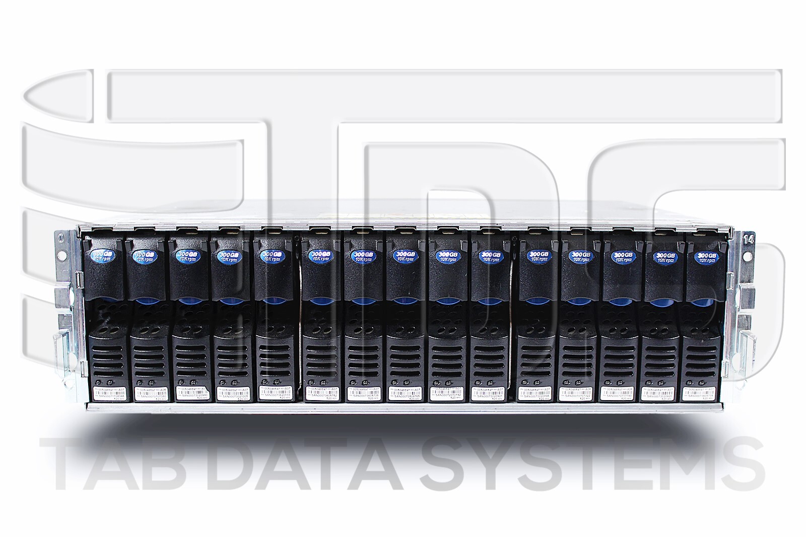 EMC Clariion CX-2PDAE DAE w/ 15x CX-2G10-300 300GB 10K 2Gbps 3.5" FC HDD CX3 CX4