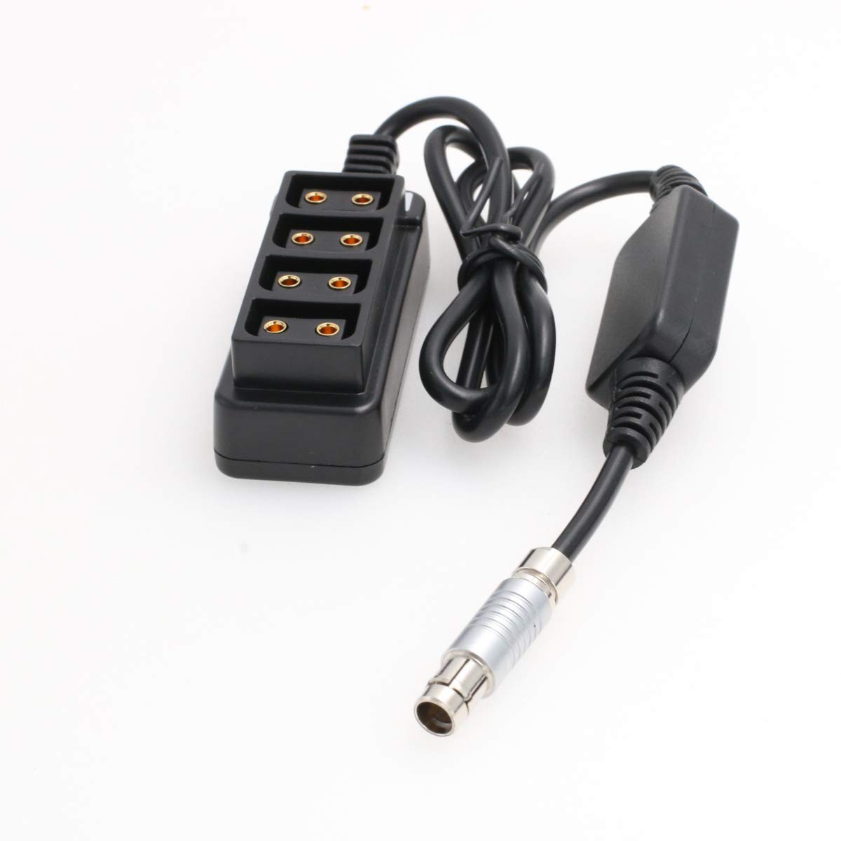 Fischer 3 Pin RS of ARRI Alexa 12V Regulated Power Out to 4 Female D-tap Spli...
