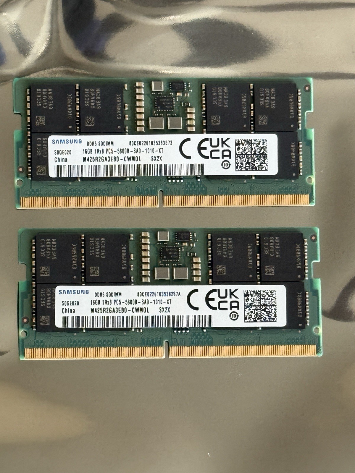 32GB Samsung (2x16GB) DDR5 5600MHz SODIMM RAM Laptop Memory PC5-44800