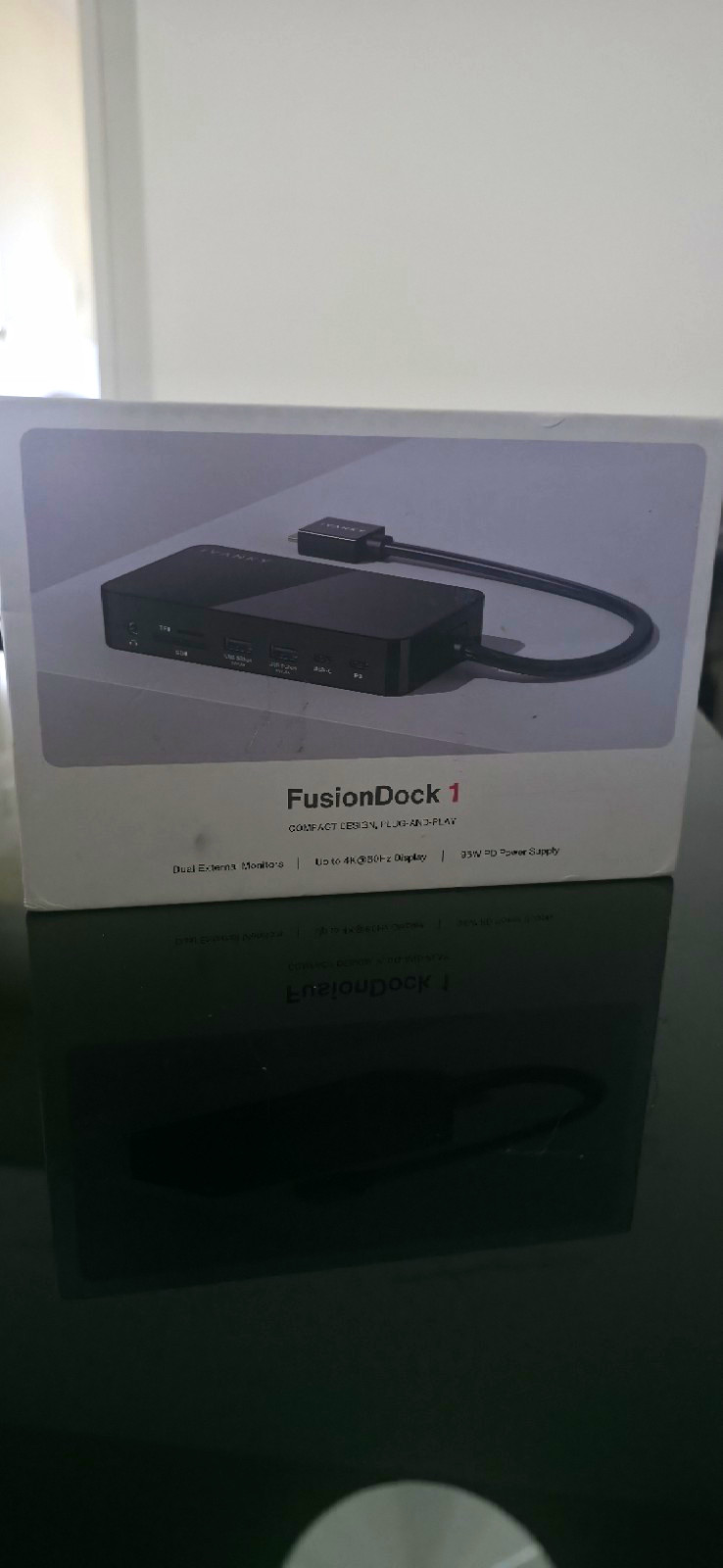 iVANKY FusionDock 1 Laptop Docking Station Hub Black Passive Cooling