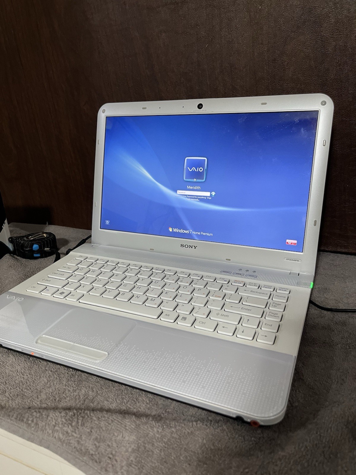 Sony VAIO PCG-61317L Laptop Windows 7 Powers On Original Charger LOCKED AS IS