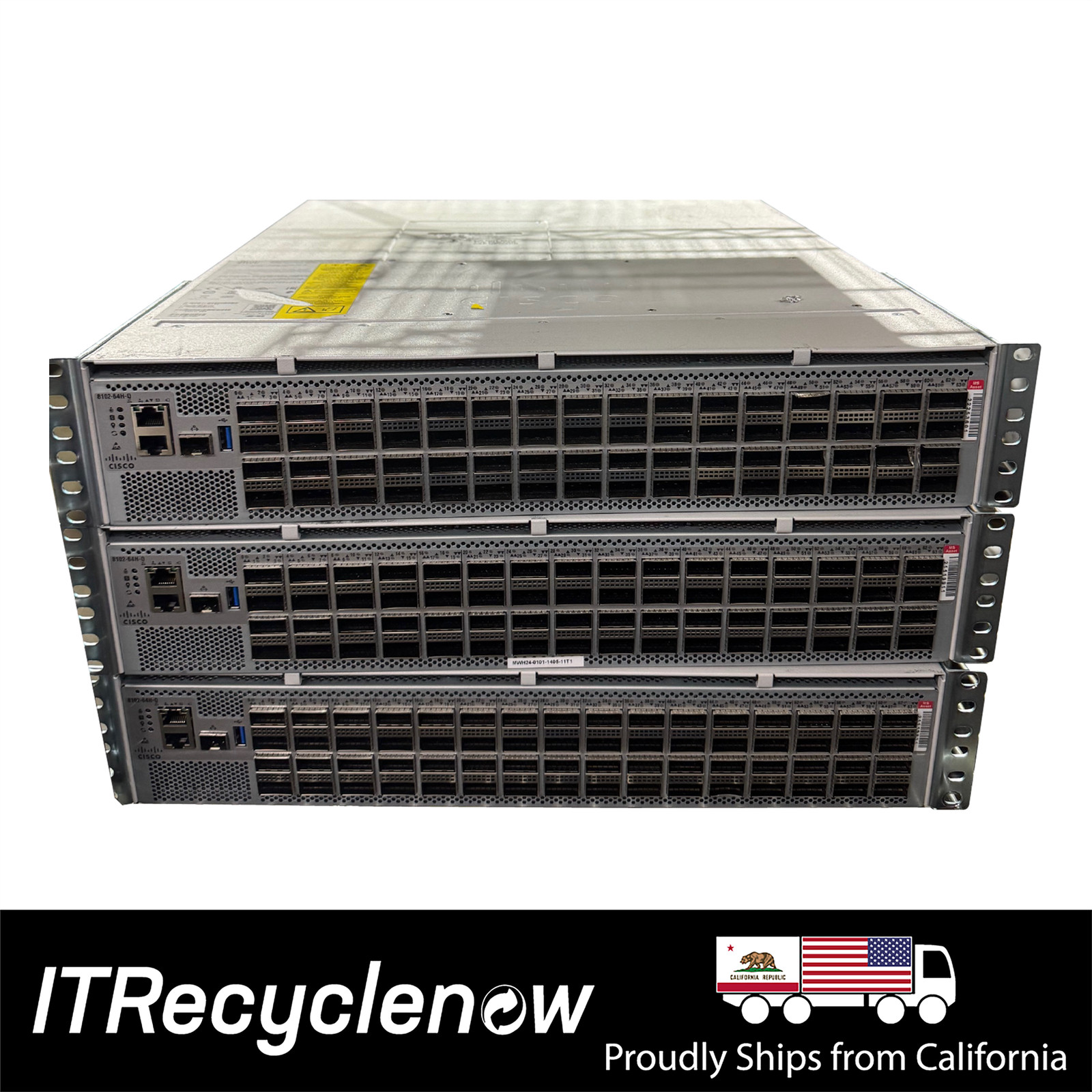 Cisco 64 Port 100GbE QSFP28 6.4 Tbps SONIC OS Switch 8100 Series Router