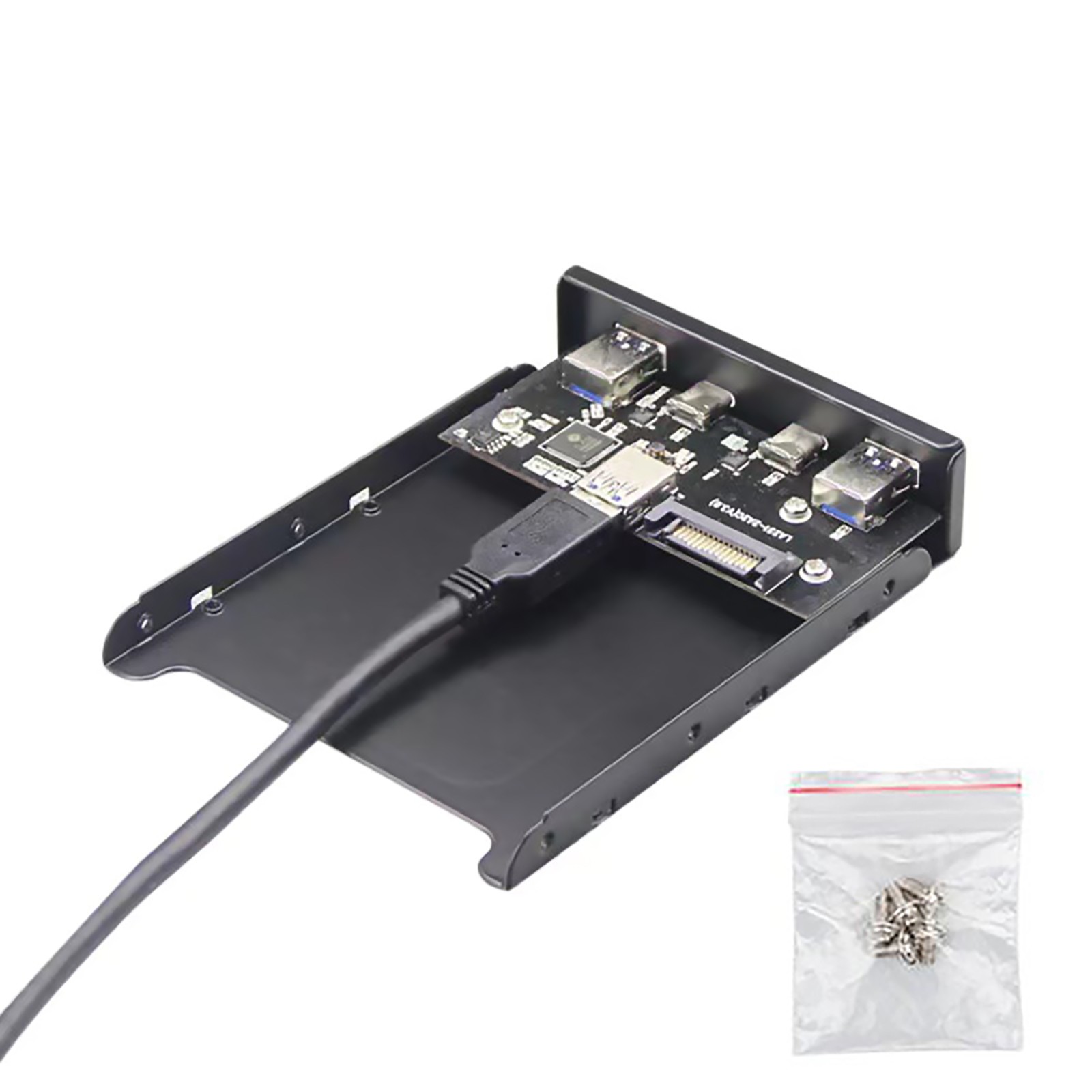 3.5 Inch Front Panel Floppy Bay 4 Ports USB Bracket For 19/20Pins Motherboards