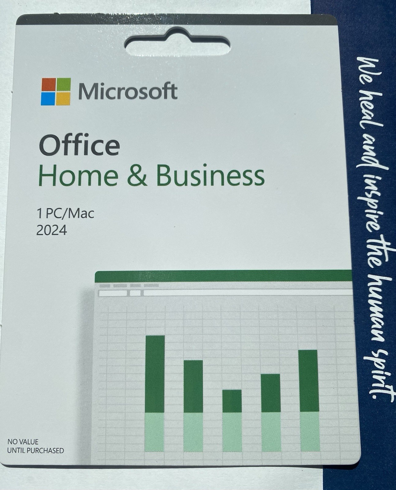 Microsoft Office Home & Business 2024 Product Key Card for Win/Mac, 1 Device