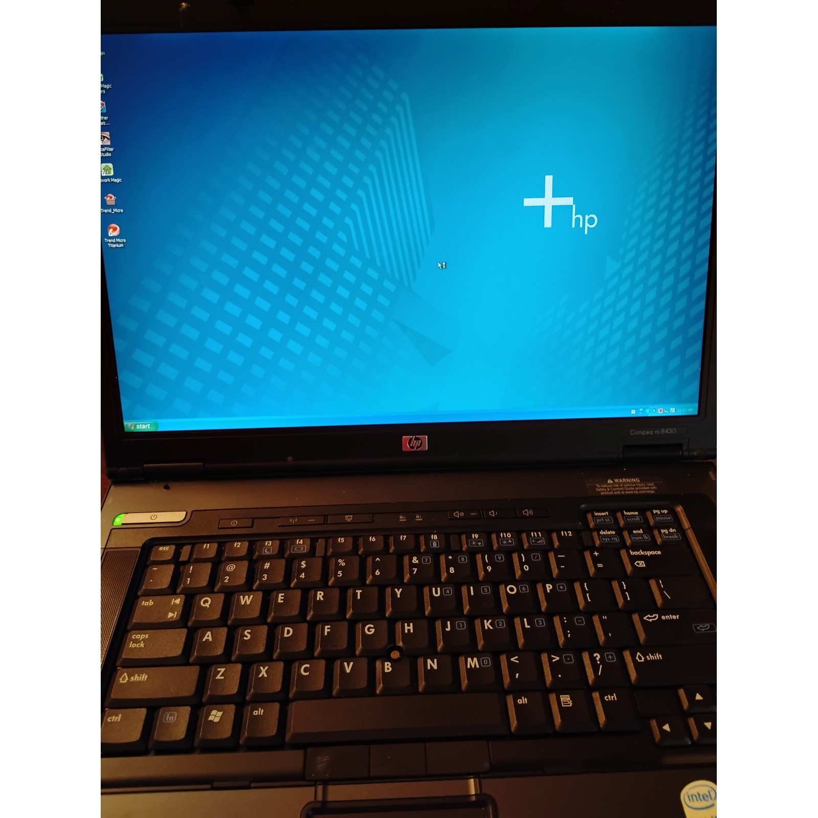 HP Compaq nc8430 Laptop Windows XP Pro Intel T2500 2GHz 2GB RAM Retro Gaming