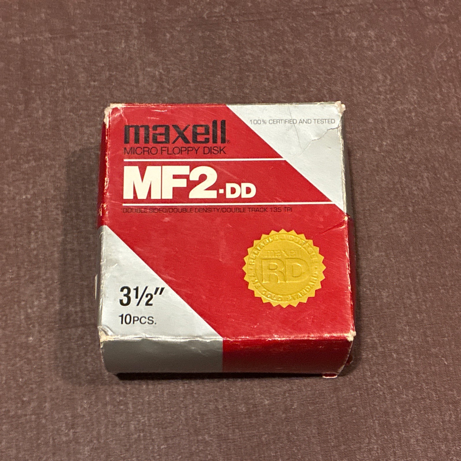 Maxell MF2DD 3.5 Floppy Disks 10 Pack  NOS. Open box.  Never used. 
