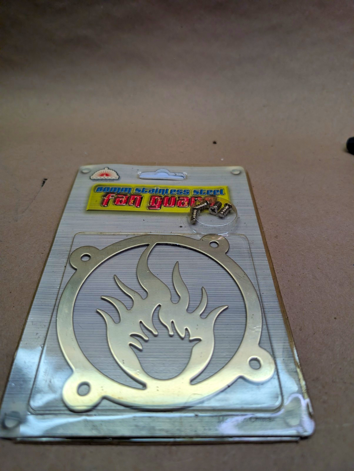 2-Pack Vastech FG-FIRE-80S 80mm Stainless Steel Flame Fan Guards w/Screws 