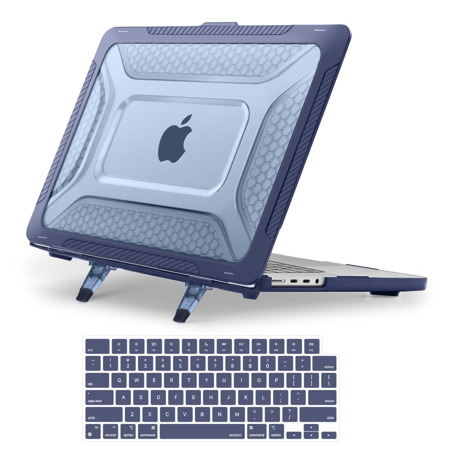 MOSISO Compatible with MacBook Pro 16 inch Case M5 M4 M3 M2 M1 Navy Blue
