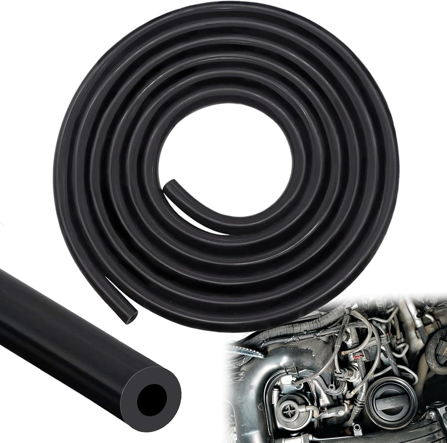 10ft Vacuum Hose Automotive, Id 1/4" (6mm) High Performance Silicone Vacuum Hose