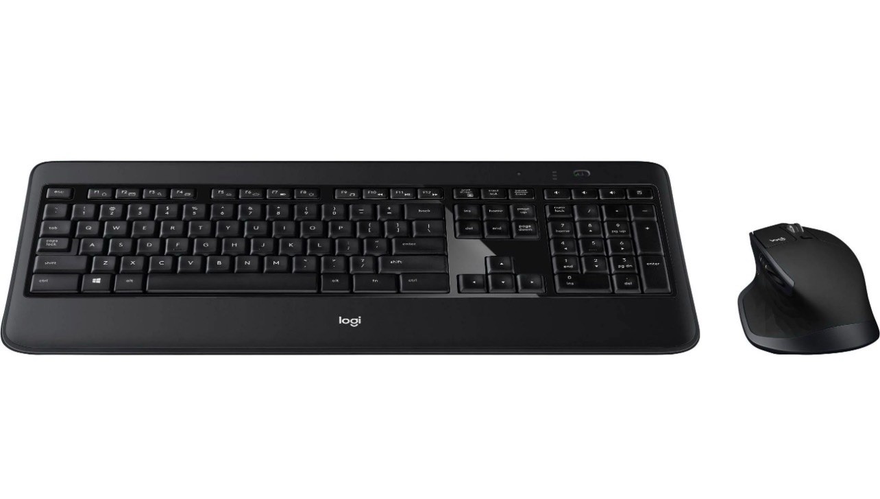 Logitech MX900 Performance Wireless Keyboard Mouse Combo 920-008872 Backlit New