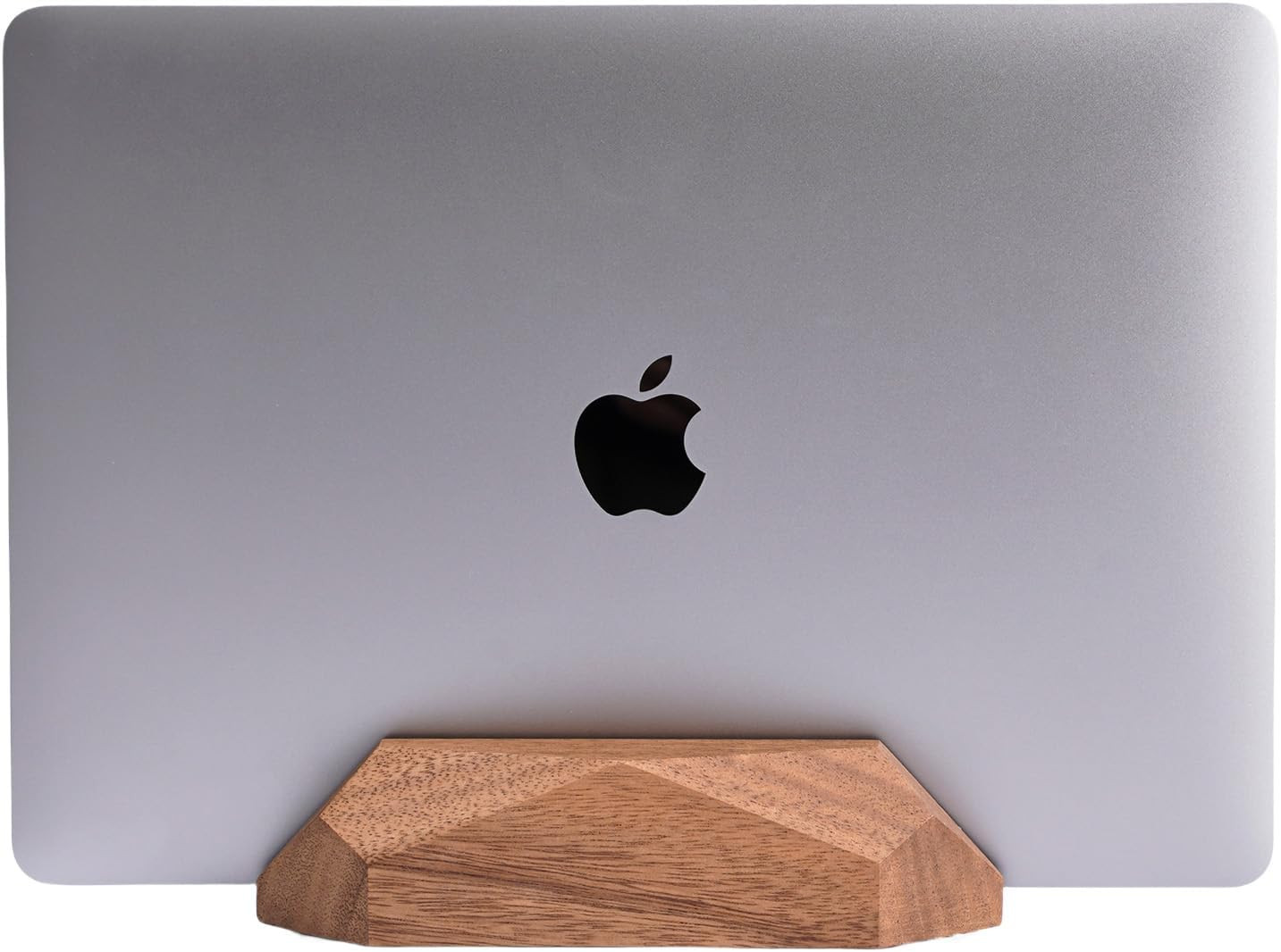 Adjustable Wooden Vertical Laptop Stand for MacBook and Surface Pro