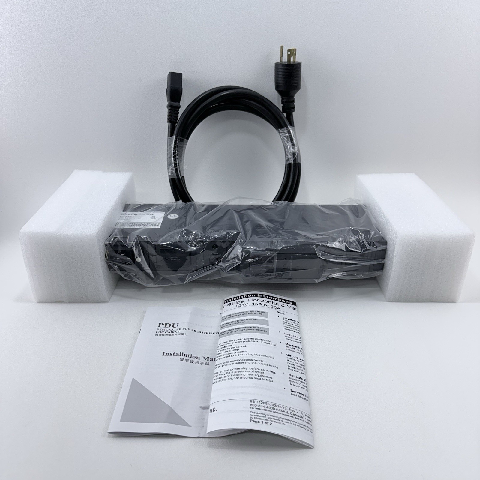 CPI Chatsworth 12 Power Distribution Unit 025-907005-028 125vac 16A 2000W NIB