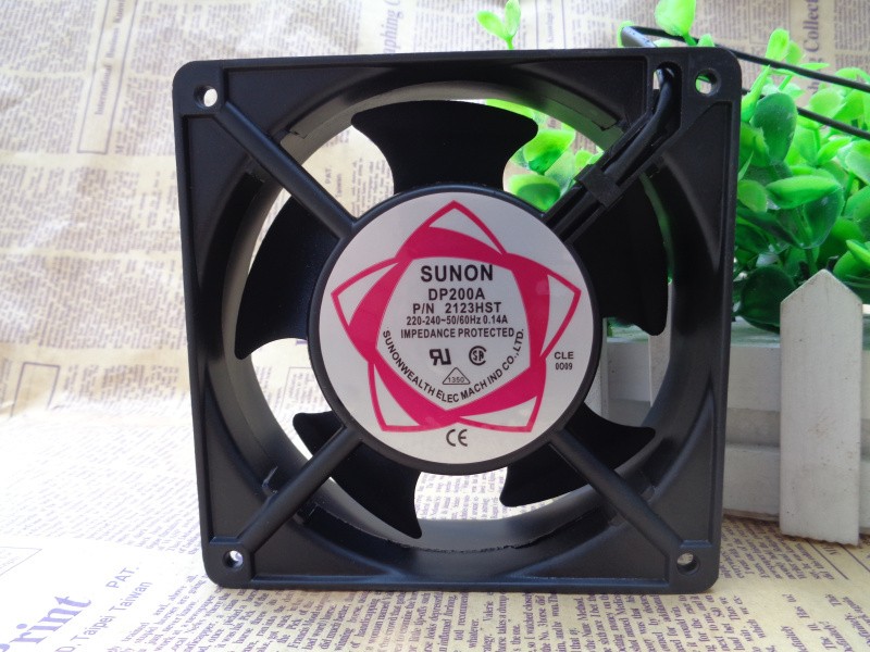 For SUNON DP200A P/N 2123HST Fan 120*120*38mm 220V 0.14A 2pin