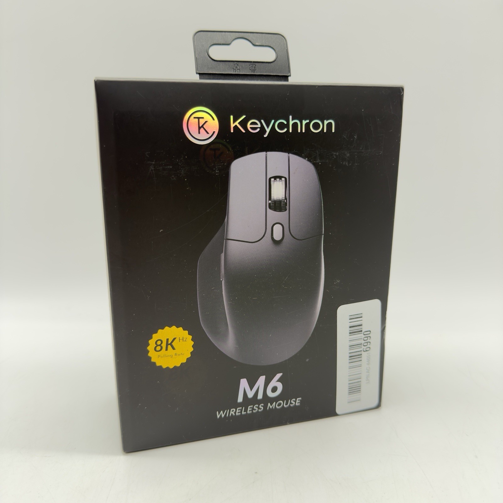 Keychron M6 4K Wireless Computer Mouse 26K DPI Optical Computer Mouse Black