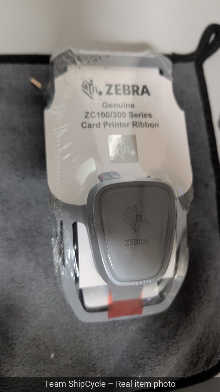 U81408 Zebra 800300309LA White Mono Ribbon 1500 images ZC100ZC300 Series G1N