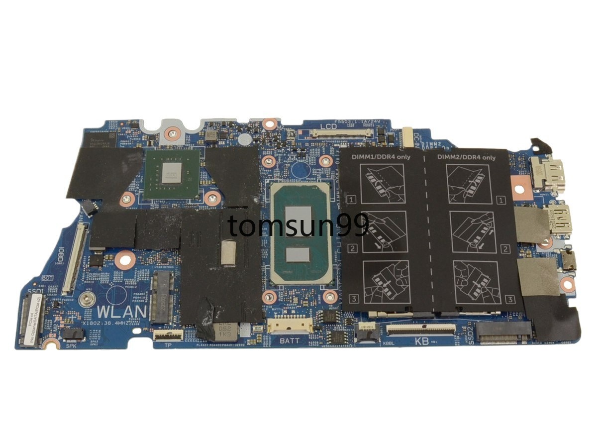 For Dell Inspiron 5502 Motherboard 19862-1 H2F8K 0H2F8K W/ i7-1165G7 CPU 2.8GHz