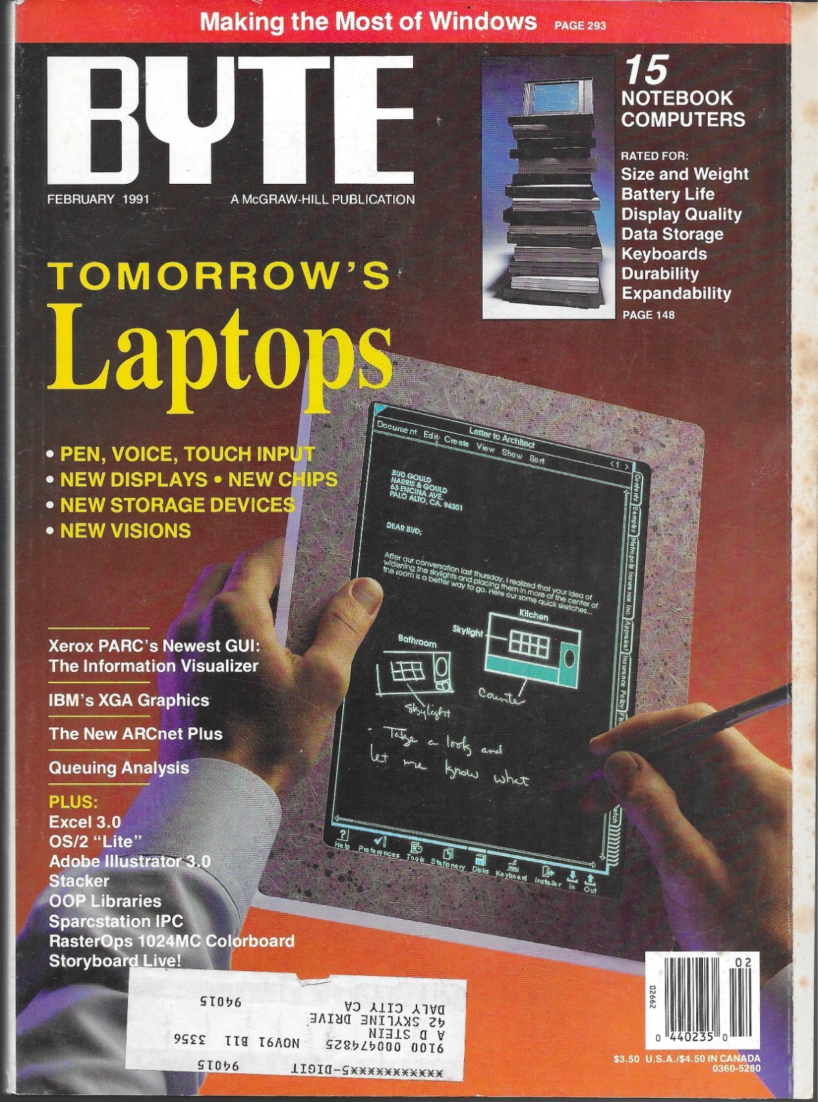 BYTE MAGAZINE FEBRUARY 1991 VOL. 16 NO. 2 (VG) MORE BYTES IN EBAY STORE DISCOUNT