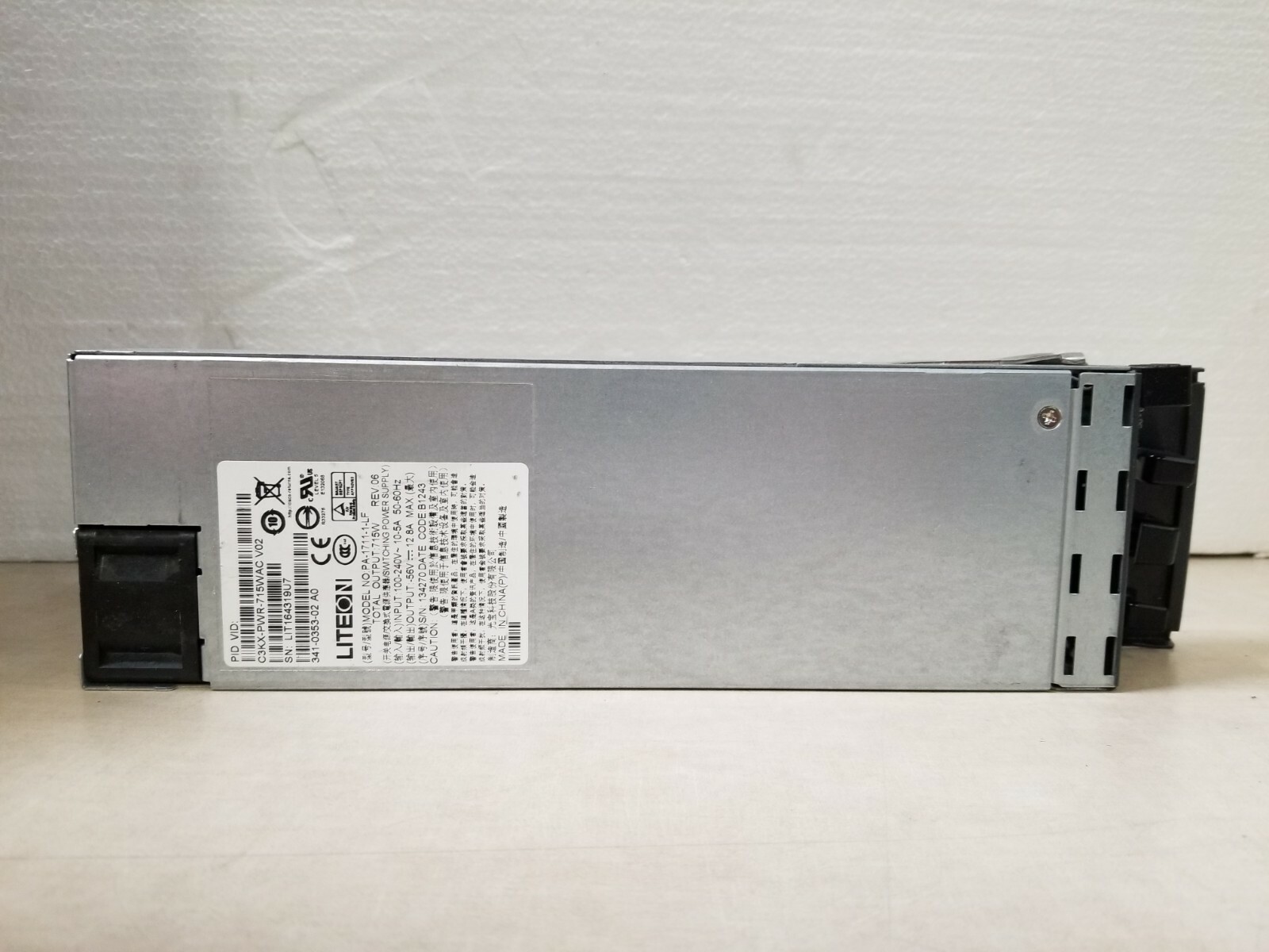 Liteon C3KX-PWR-715WAC_V02 Power Supply PA-1711-1-LF Rev 06 OEM