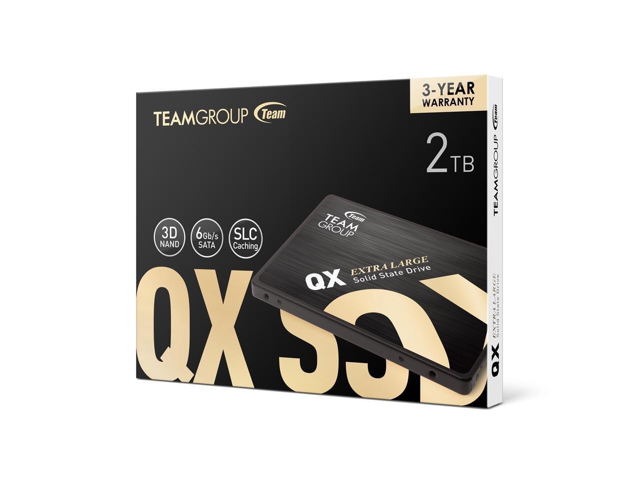 Team Group QX 2.5" 2TB SATA III 3D NAND Internal Solid State Drive (SSD), Speed