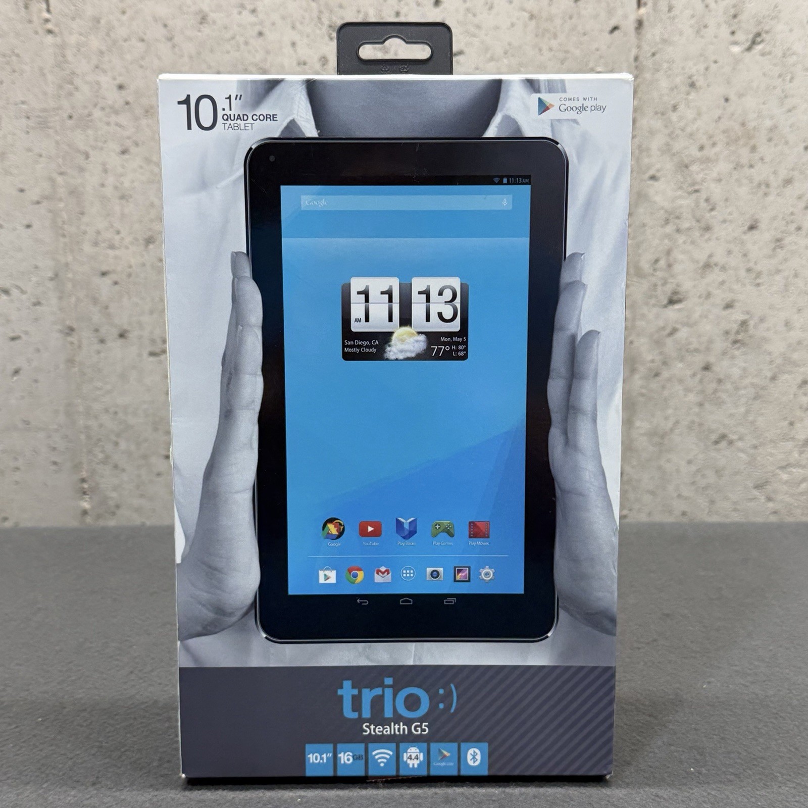 NEW Trio Stealth G5 High Res 10.1” Quad Core 16GB Touch Screen Tablet