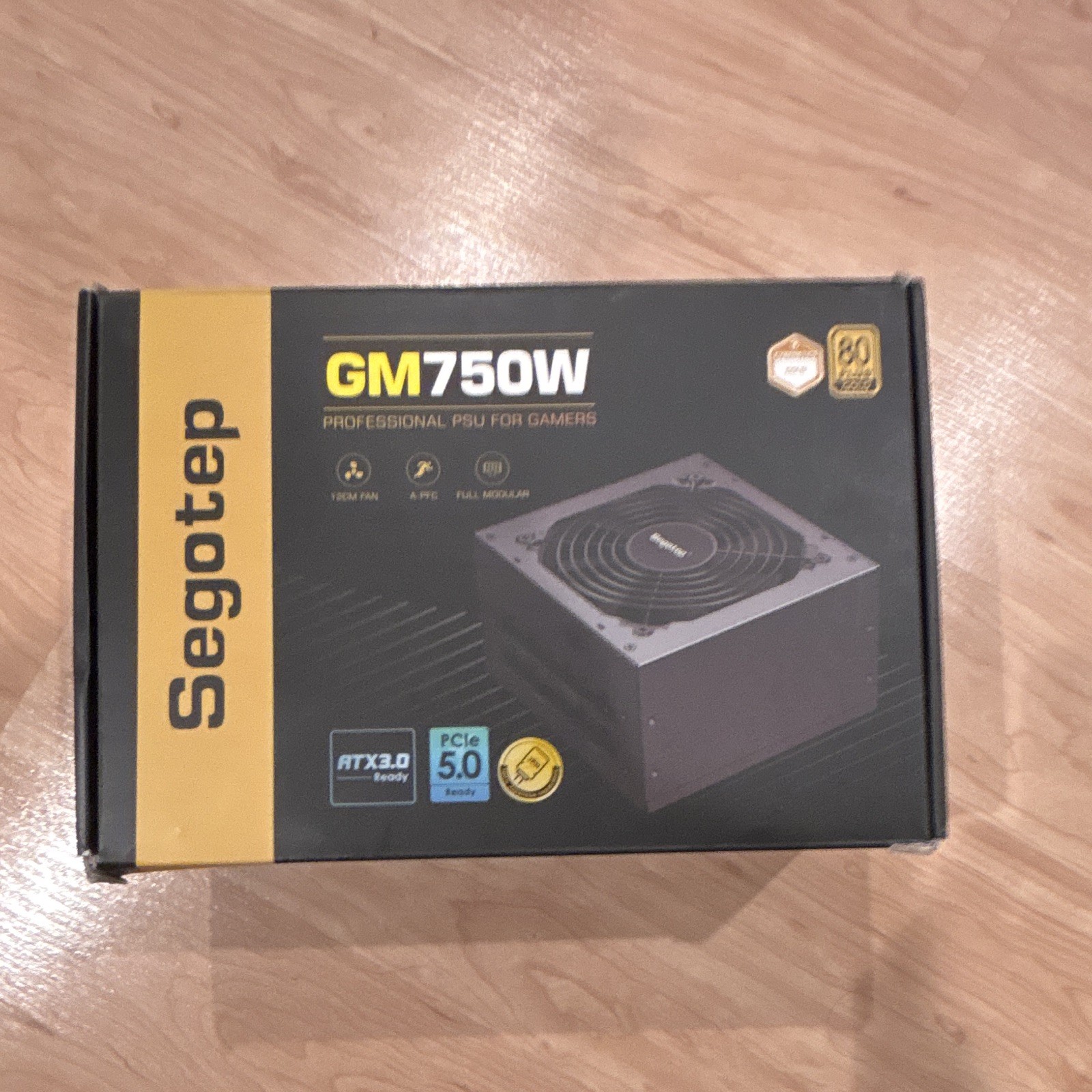 Segotep GM750W ATX 750W Fully Modular Power Supply PCIe 5.0 Black 1 Fan