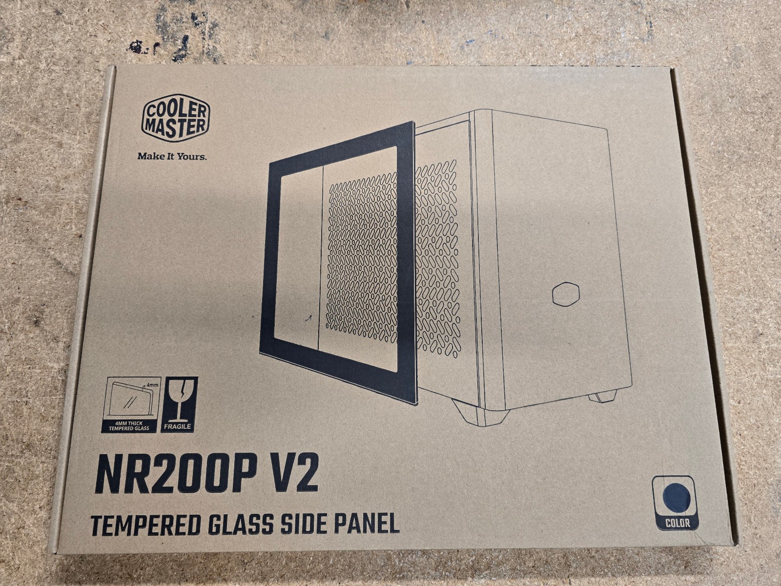 Cooler Master NR200P V2 Tempered Glass SIde Panel (New) Black