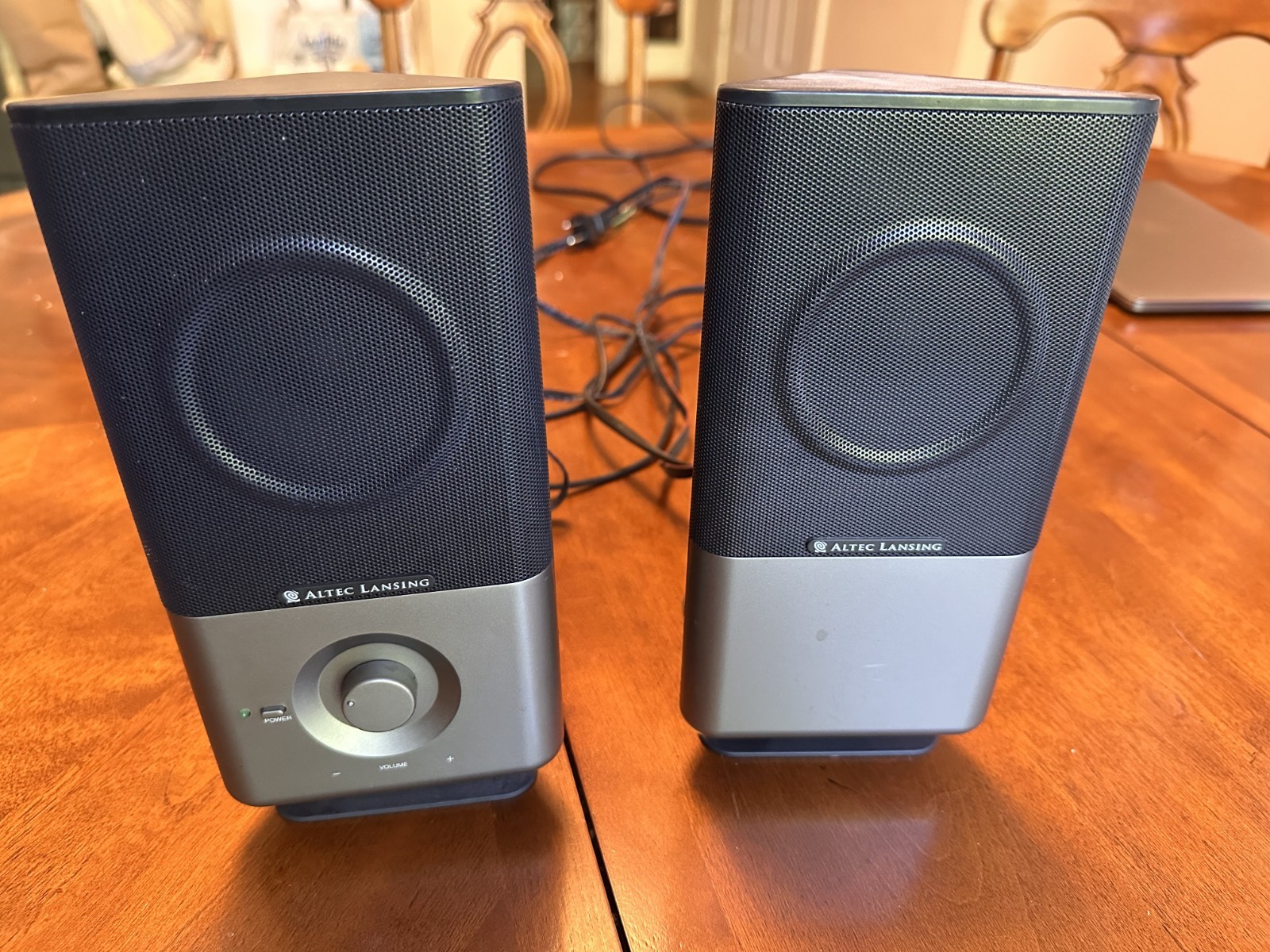 Altec Lansing 220 Amplified 2.0 Wired Computer Speakers, Black/Silver