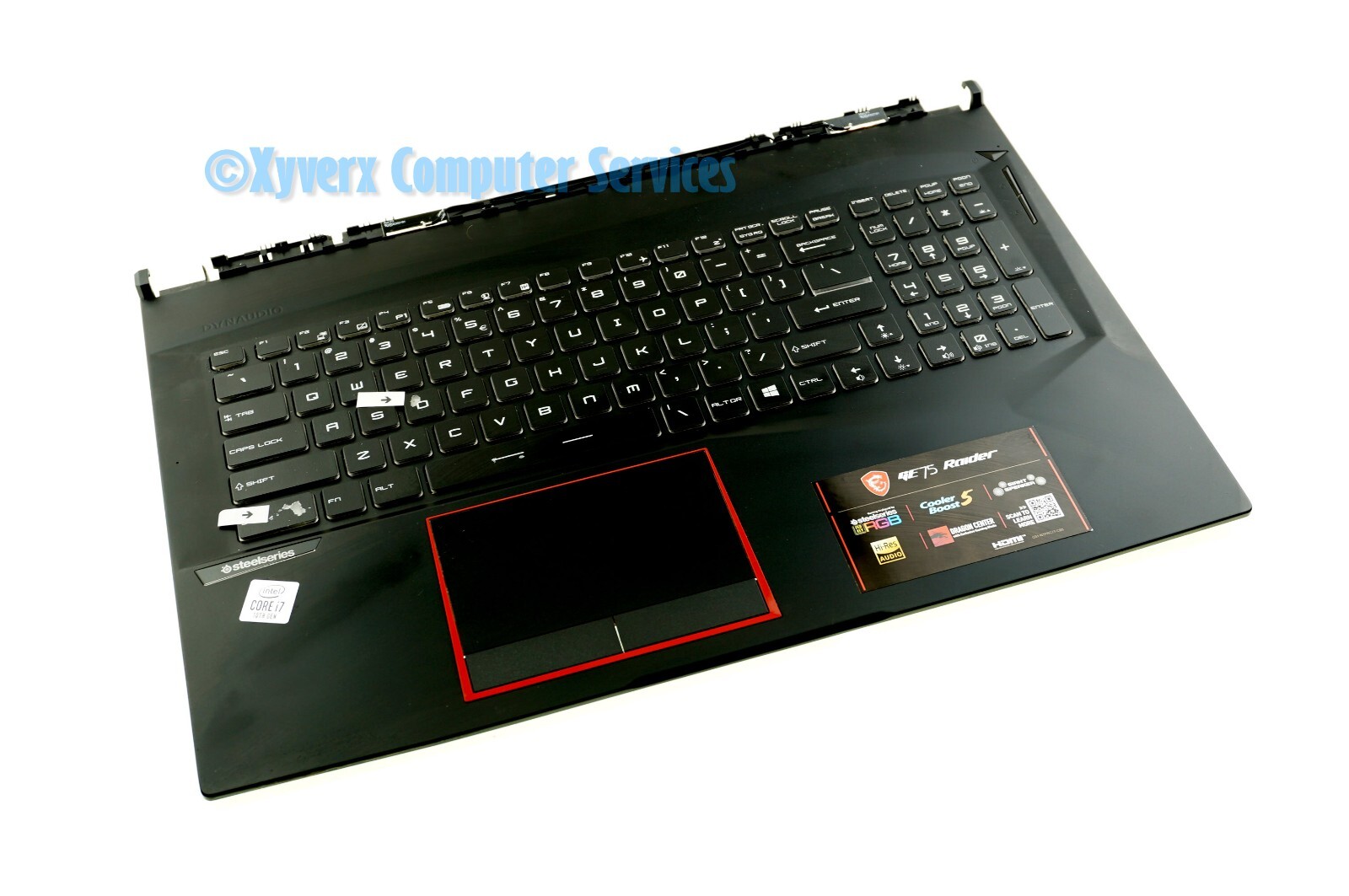 3077E2C213 GENUINE MSI TOP COVER GE75 RAIDER 10SE MS-17E9 (GRADE C)(READ)(FD20)