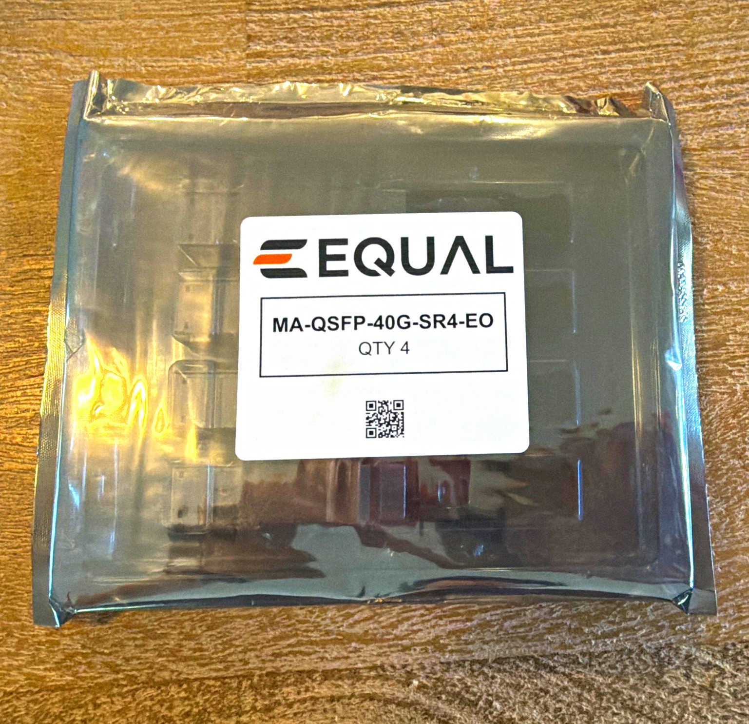NEW 4-Pack Equal MA-QSFP-40G-SR4-EQ 40G QSFP+ SR4 MPO Fiber Transceiver Modules