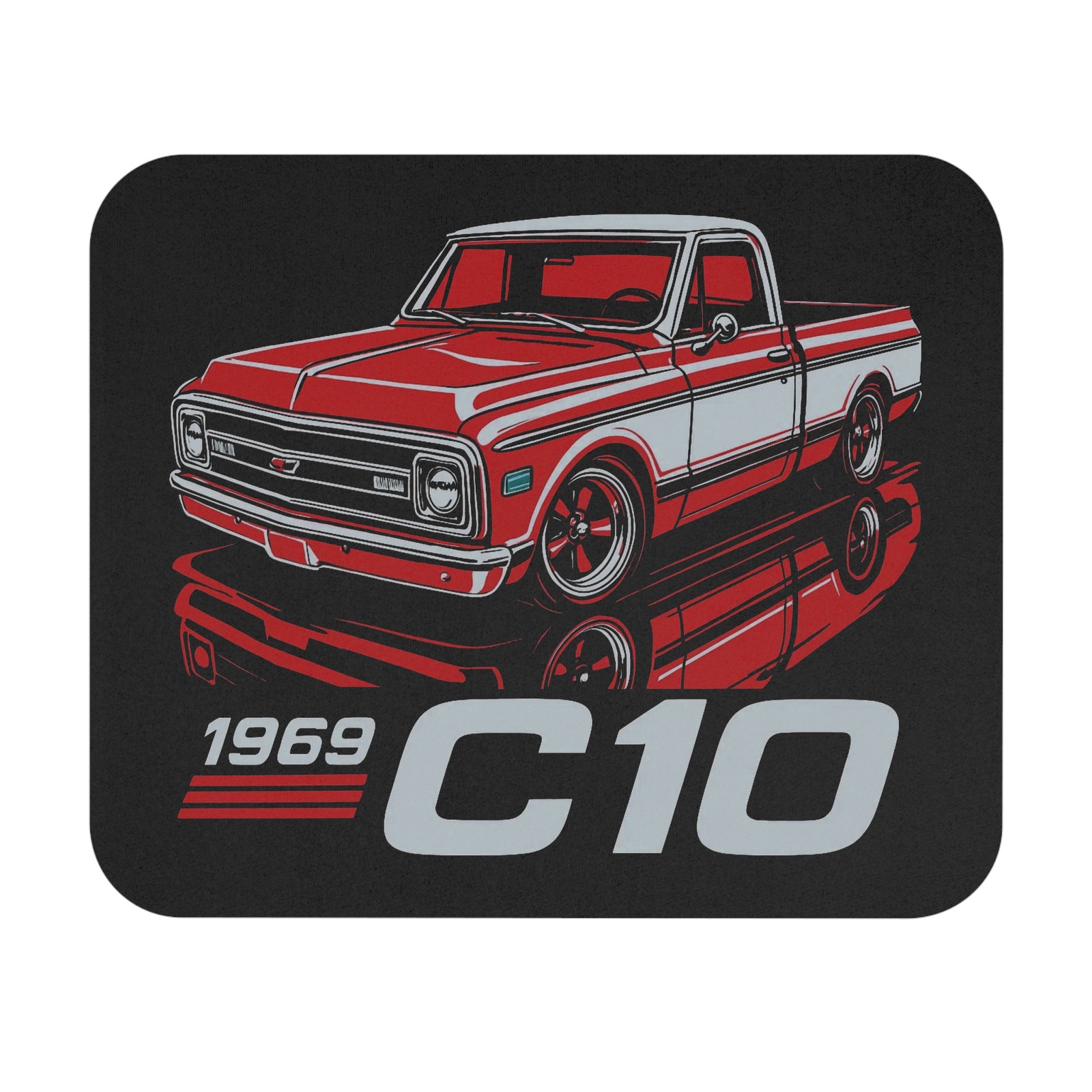 1969 Chevy C10 Pickup Mouse Pad Vintage Classic Truck Hot Rod Computer Desk Mat