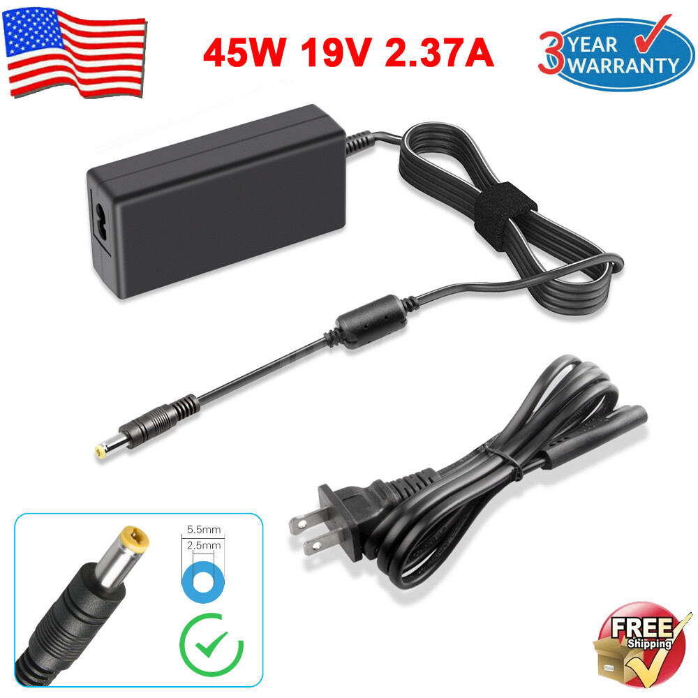 19V 2.37A AC Adapter Charger for Toshiba Satellite Radius L15W-B1302 L15W-B1310