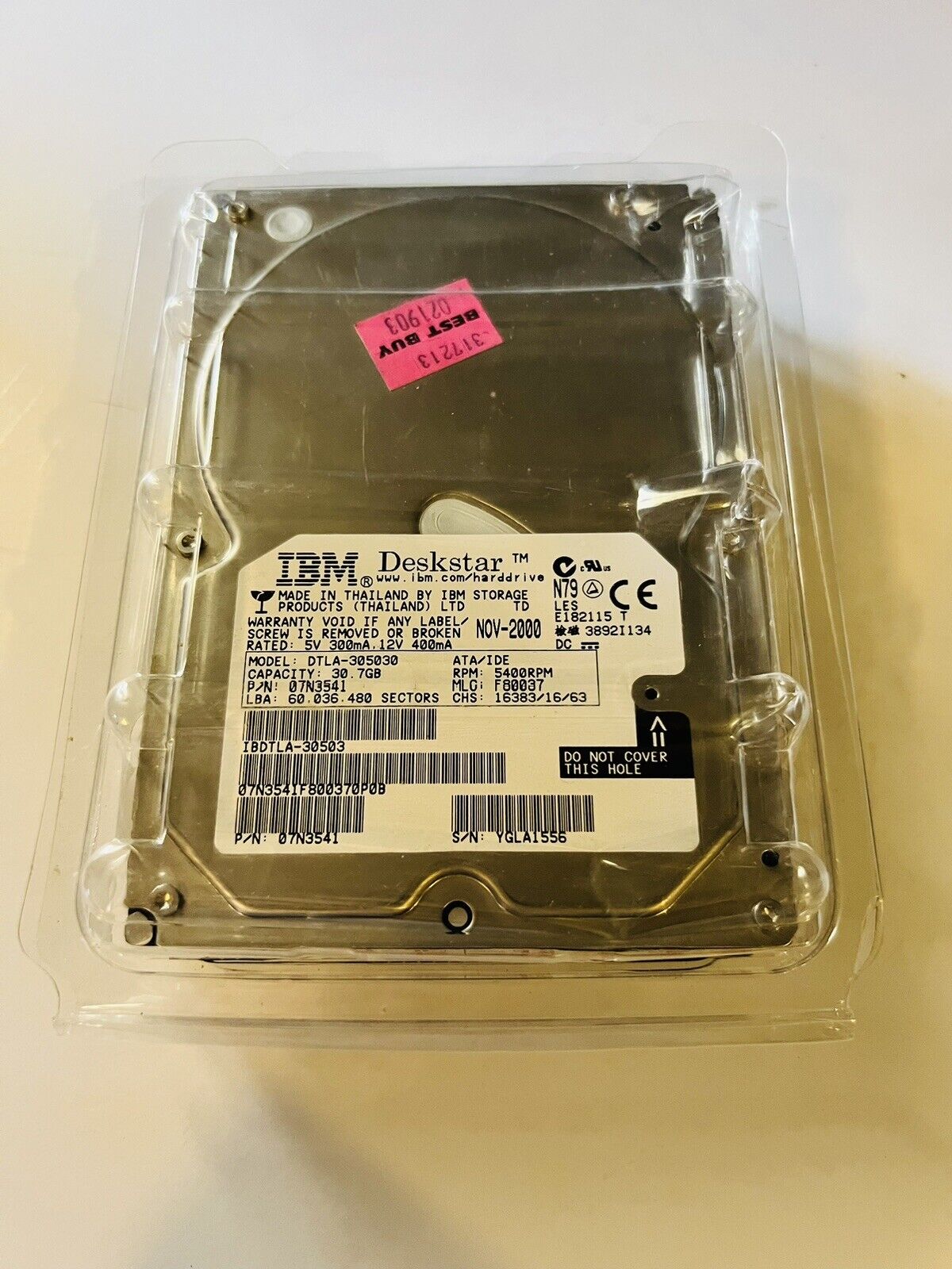 IBM DESKSTAR DTLA-305030 30.7GB 3.5