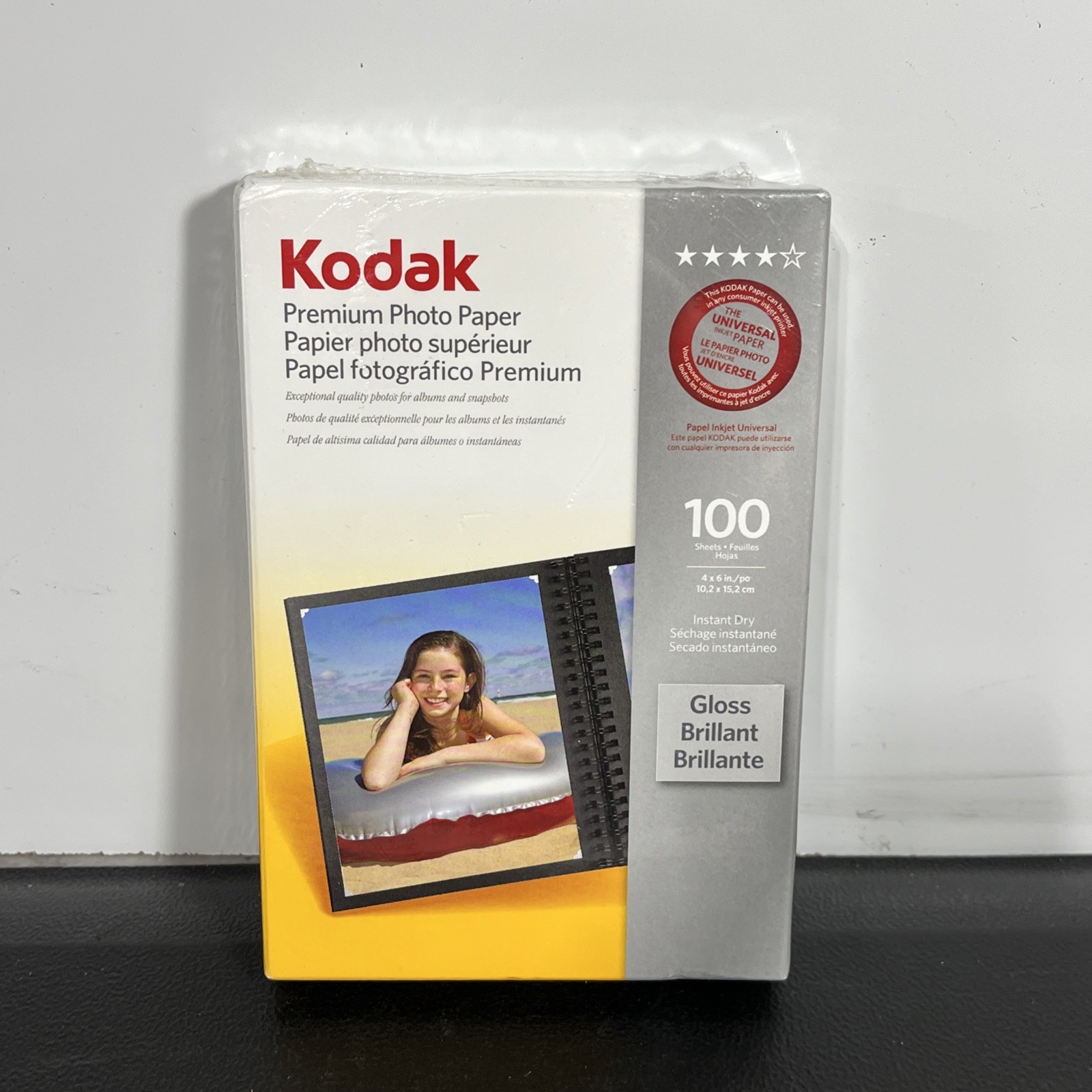 Kodak Premium Gloss Photo Paper 4x6 100 Sheets New Sealed CAT 1034388