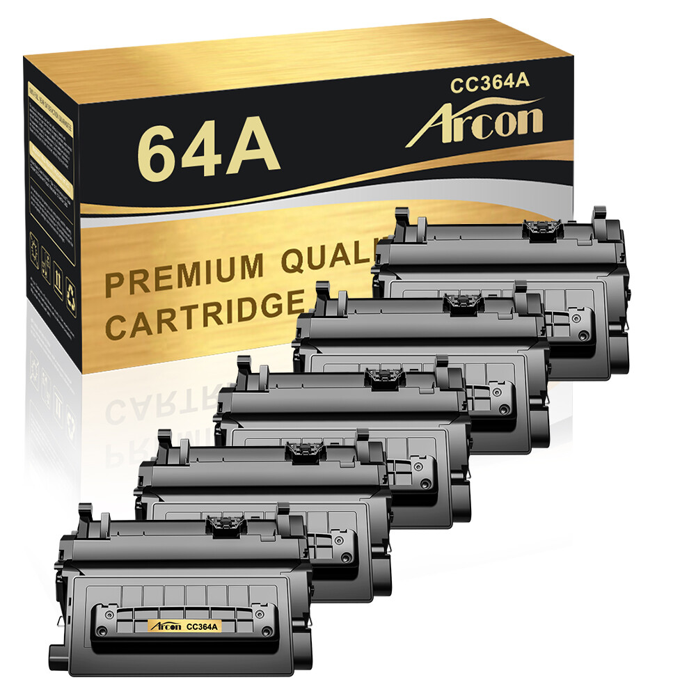 5PK Black CC364A 64A Toner Cartridge for HP LaserJet P4515n P4515tn P4515x