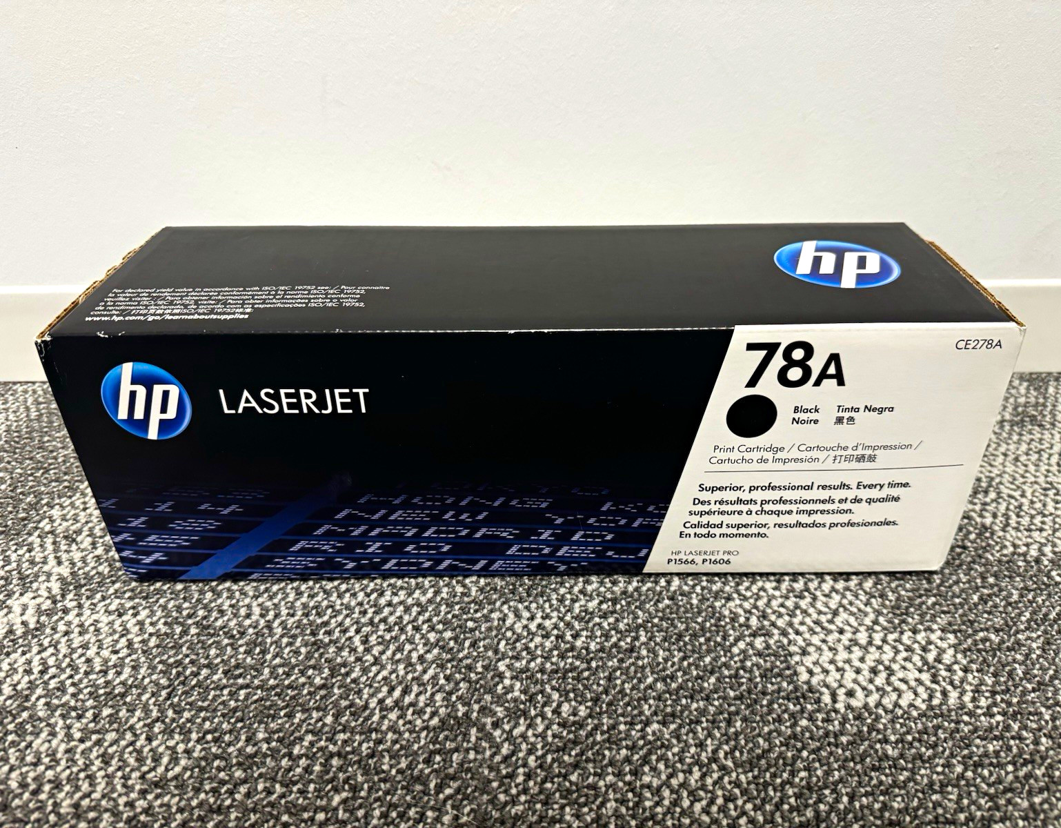 HP 78A Genuine Original Black Laser Toner Cartridge CE278A for P1566/P1606