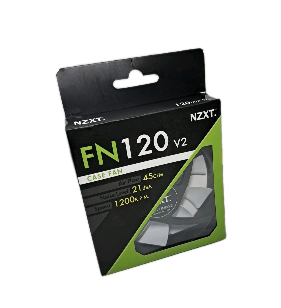 NZXT FN120 V2 White 120mm PC Fan — New In Box & Sealed