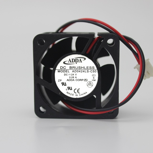 ADDA AD0424LS-C50 fan 4020 24v 1.44w 2pin Tested Working