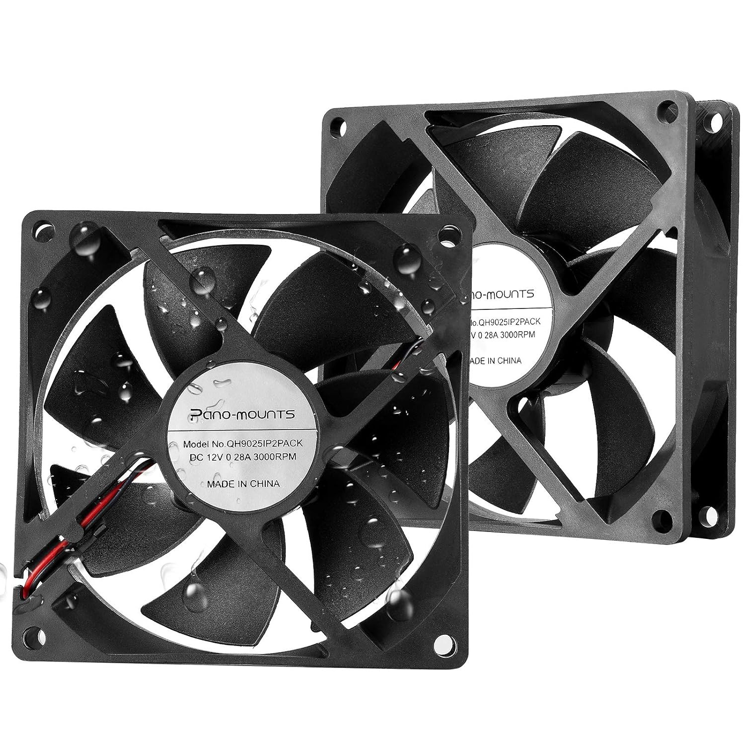 92Mm 90Mm 12V DC Moisture Resistant Cooling Fan 9025 2 Pin High Airflow