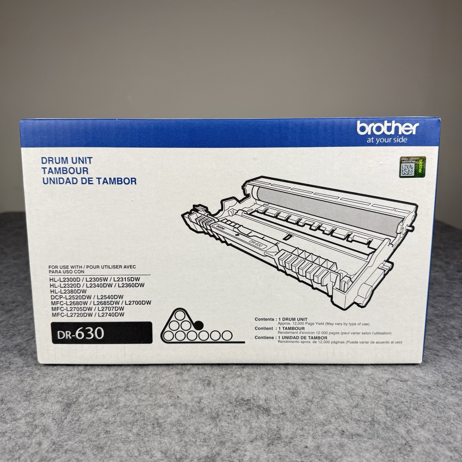 Brother BRAND NEW DR-630 Black Drum Unit Black Genuine DR630 Factory Sealed