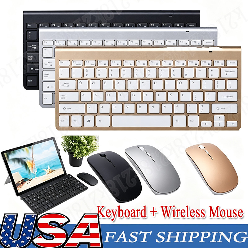 1-3 Mini Wireless Keyboard And Mouse Set Waterproof 2.4G For Mac PC Computer lot