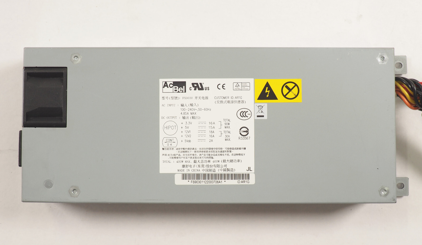 ACBEL FS9030 400W Power Supply Module