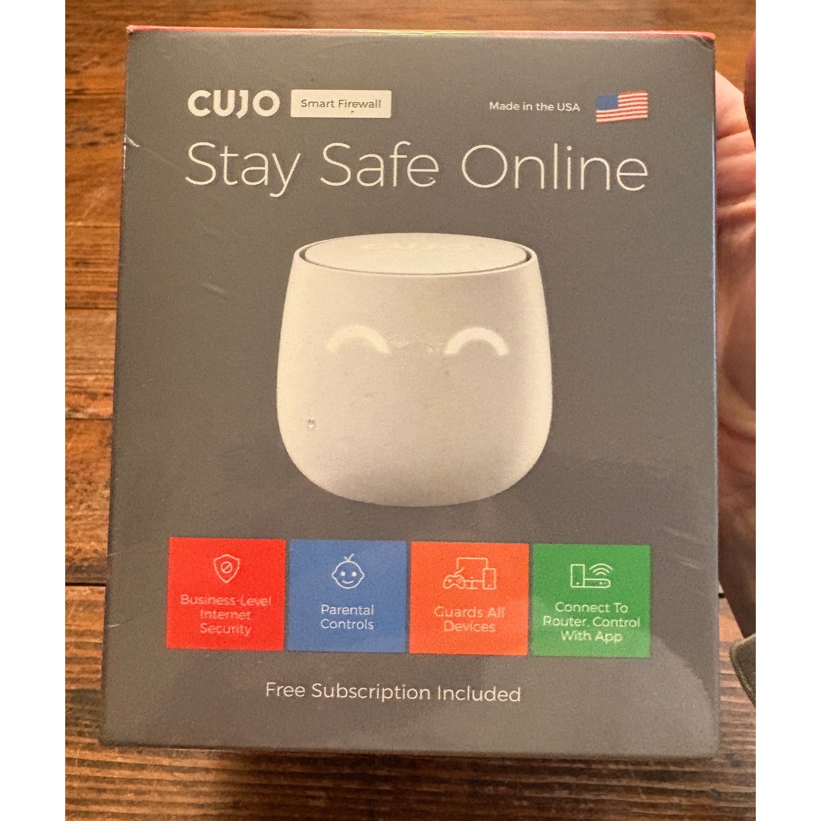 NIB Sealed CUJO Wi-Fi Protection From Hacking Virus & Malware Harm Unlimited Sub