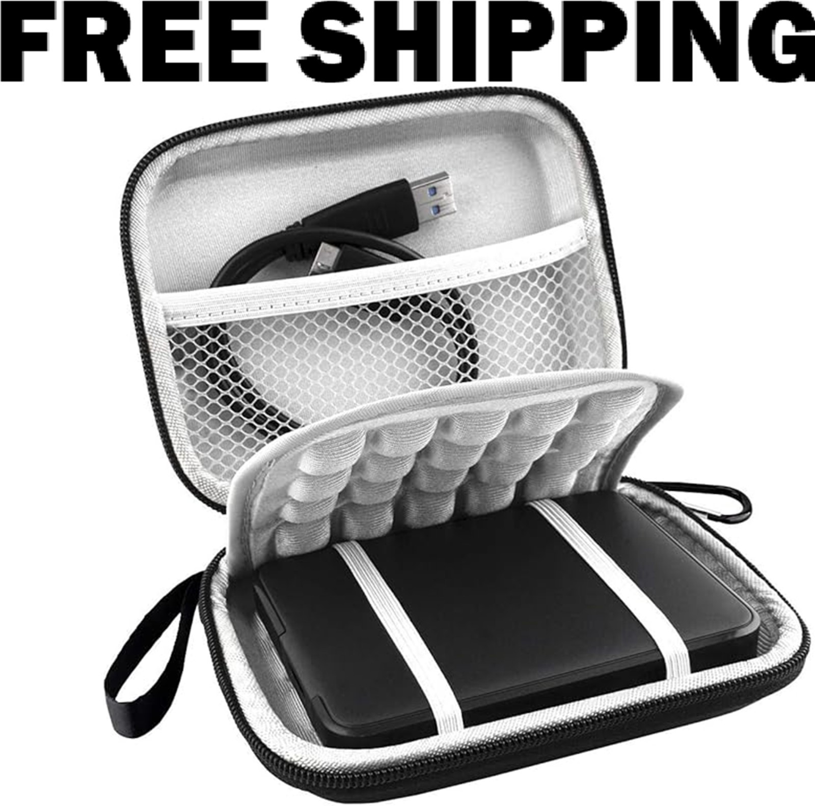 Lacdo Hard Drive Carrying Case for Western Digital WD Elements/Wd My Passport/My